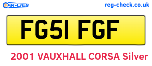 FG51FGF are the vehicle registration plates.