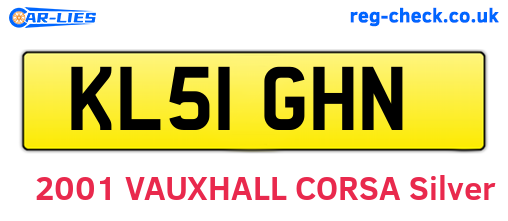 KL51GHN are the vehicle registration plates.