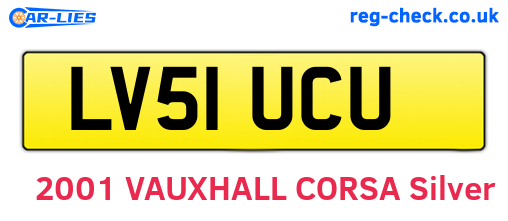 LV51UCU are the vehicle registration plates.