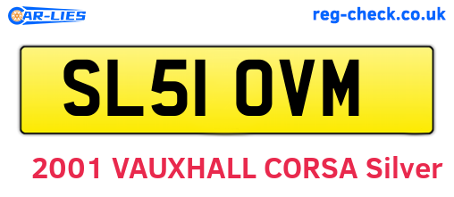 SL51OVM are the vehicle registration plates.