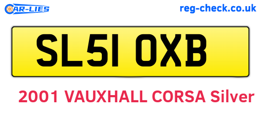 SL51OXB are the vehicle registration plates.