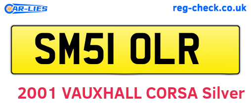 SM51OLR are the vehicle registration plates.