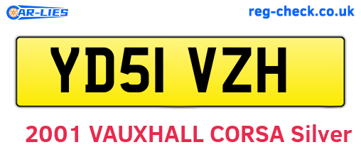 YD51VZH are the vehicle registration plates.