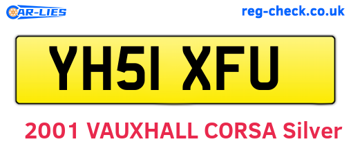 YH51XFU are the vehicle registration plates.
