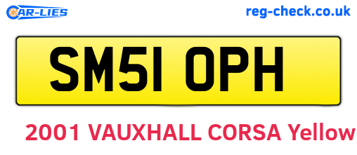 SM51OPH are the vehicle registration plates.