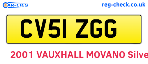 CV51ZGG are the vehicle registration plates.