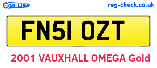 FN51OZT are the vehicle registration plates.
