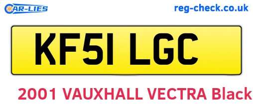 KF51LGC are the vehicle registration plates.