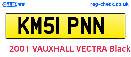 KM51PNN are the vehicle registration plates.