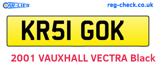 KR51GOK are the vehicle registration plates.