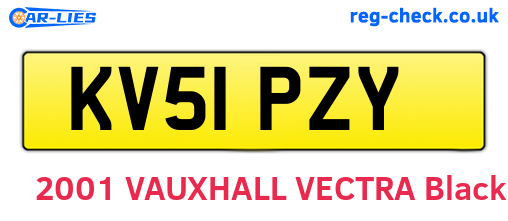 KV51PZY are the vehicle registration plates.