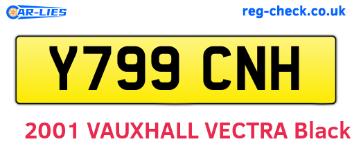 Y799CNH are the vehicle registration plates.
