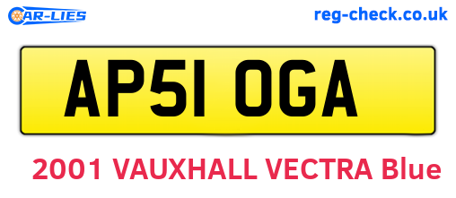 AP51OGA are the vehicle registration plates.