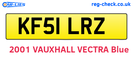 KF51LRZ are the vehicle registration plates.