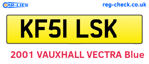 KF51LSK are the vehicle registration plates.