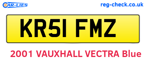 KR51FMZ are the vehicle registration plates.