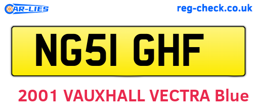 NG51GHF are the vehicle registration plates.