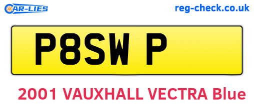 P8SWP are the vehicle registration plates.