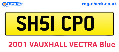 SH51CPO are the vehicle registration plates.