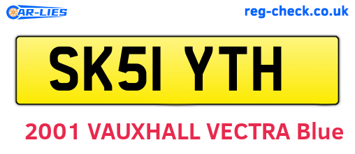 SK51YTH are the vehicle registration plates.
