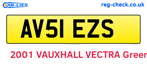 AV51EZS are the vehicle registration plates.