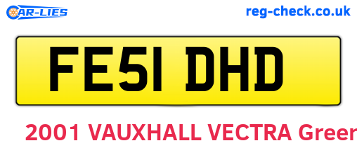 FE51DHD are the vehicle registration plates.