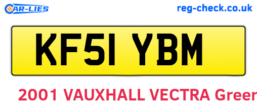 KF51YBM are the vehicle registration plates.