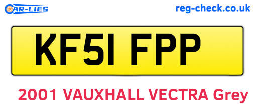 KF51FPP are the vehicle registration plates.