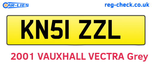 KN51ZZL are the vehicle registration plates.