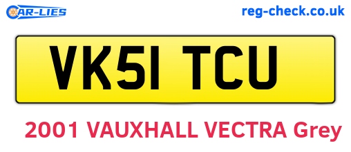 VK51TCU are the vehicle registration plates.
