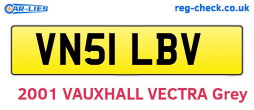 VN51LBV are the vehicle registration plates.