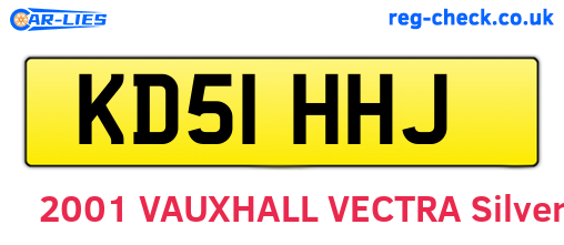 KD51HHJ are the vehicle registration plates.