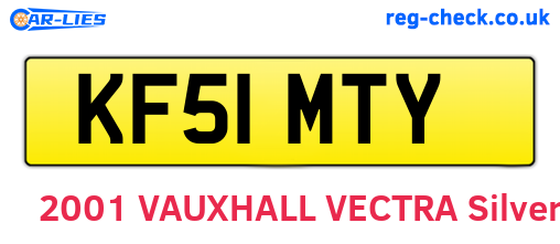 KF51MTY are the vehicle registration plates.
