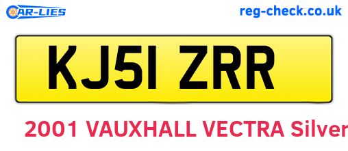 KJ51ZRR are the vehicle registration plates.