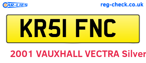 KR51FNC are the vehicle registration plates.