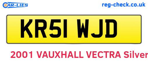 KR51WJD are the vehicle registration plates.