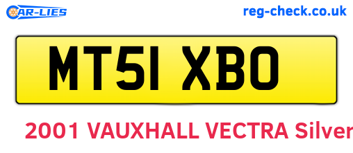 MT51XBO are the vehicle registration plates.