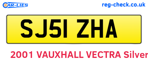 SJ51ZHA are the vehicle registration plates.