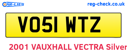 VO51WTZ are the vehicle registration plates.