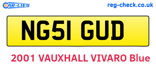 NG51GUD are the vehicle registration plates.