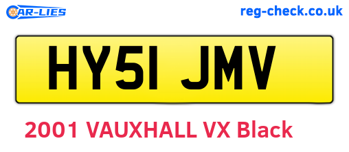 HY51JMV are the vehicle registration plates.