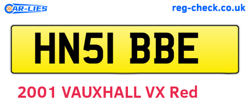 HN51BBE are the vehicle registration plates.