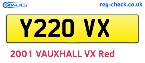 Y22OVX are the vehicle registration plates.