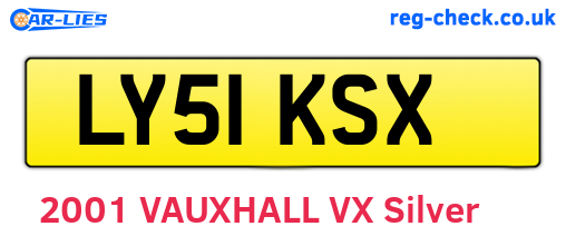 LY51KSX are the vehicle registration plates.