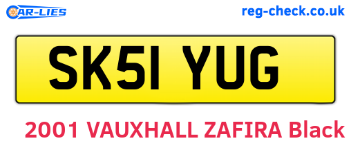 SK51YUG are the vehicle registration plates.