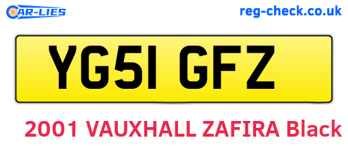 YG51GFZ are the vehicle registration plates.