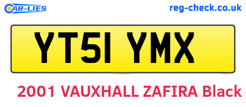YT51YMX are the vehicle registration plates.