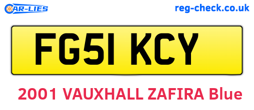FG51KCY are the vehicle registration plates.