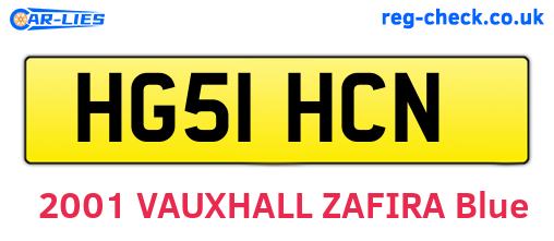 HG51HCN are the vehicle registration plates.