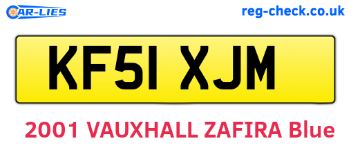 KF51XJM are the vehicle registration plates.